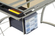 G800986 Contemporary Glass Top Drafting Desk - Premium Desk from Coaster Z2 Standard - Just $218! Shop now at Furniture Wholesale Plus  We are the best furniture store in Nashville, Hendersonville, Goodlettsville, Madison, Antioch, Mount Juliet, Lebanon, Gallatin, Springfield, Murfreesboro, Franklin, Brentwood