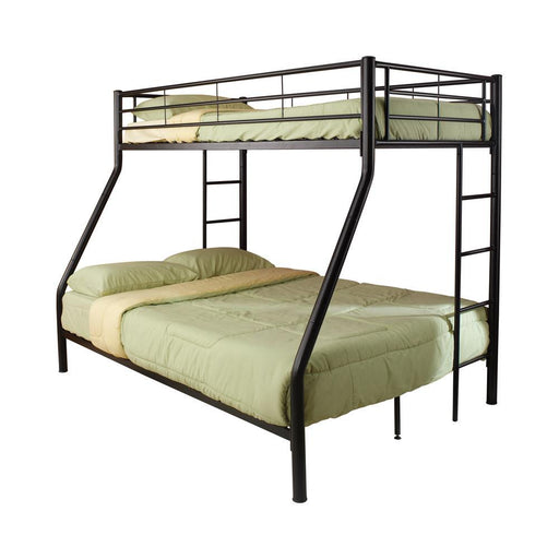 G460062B Contemporary Black Twin Over Full Bunk Bed - Premium Twin/Full Bunkbed (metal) from Coaster Z2 Standard - Just $378! Shop now at Furniture Wholesale Plus  We are the best furniture store in Nashville, Hendersonville, Goodlettsville, Madison, Antioch, Mount Juliet, Lebanon, Gallatin, Springfield, Murfreesboro, Franklin, Brentwood