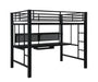 G460023 Contemporary Black Metal Loft Bed - Premium Loft Bed from Coaster Z2 Standard - Just $1058! Shop now at Furniture Wholesale Plus  We are the best furniture store in Nashville, Hendersonville, Goodlettsville, Madison, Antioch, Mount Juliet, Lebanon, Gallatin, Springfield, Murfreesboro, Franklin, Brentwood