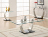 G701238 Contemporary End Table - Premium Satin Plated End Table from Coaster Z2 Standard - Just $290! Shop now at Furniture Wholesale Plus  We are the best furniture store in Nashville, Hendersonville, Goodlettsville, Madison, Antioch, Mount Juliet, Lebanon, Gallatin, Springfield, Murfreesboro, Franklin, Brentwood