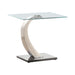 G701238 Contemporary End Table - Premium Satin Plated End Table from Coaster Z2 Standard - Just $290! Shop now at Furniture Wholesale Plus  We are the best furniture store in Nashville, Hendersonville, Goodlettsville, Madison, Antioch, Mount Juliet, Lebanon, Gallatin, Springfield, Murfreesboro, Franklin, Brentwood