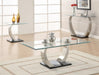 G701238 Contemporary Coffee Table - Premium Satin Plated Coffee Table from Coaster Z2 Standard - Just $450! Shop now at Furniture Wholesale Plus  We are the best furniture store in Nashville, Hendersonville, Goodlettsville, Madison, Antioch, Mount Juliet, Lebanon, Gallatin, Springfield, Murfreesboro, Franklin, Brentwood