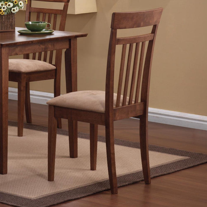 G150430 Casual Chestnut Five Piece Dining Set - Premium Dining Room Set from Coaster Z2 Standard - Just $410! Shop now at Furniture Wholesale Plus  We are the best furniture store in Nashville, Hendersonville, Goodlettsville, Madison, Antioch, Mount Juliet, Lebanon, Gallatin, Springfield, Murfreesboro, Franklin, Brentwood