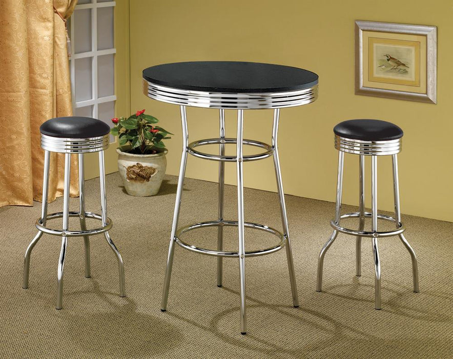 G2405 Contemporary Black Bar Height Table - Premium Bar Table from Coaster Z2 Standard - Just $174! Shop now at Furniture Wholesale Plus  We are the best furniture store in Nashville, Hendersonville, Goodlettsville, Madison, Antioch, Mount Juliet, Lebanon, Gallatin, Springfield, Murfreesboro, Franklin, Brentwood
