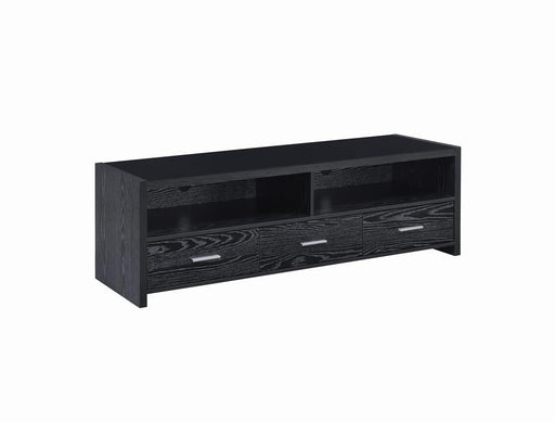G700645 Contemporary Black Oak TV Console - Premium TV Stand from Coaster Z2 Standard - Just $258! Shop now at Furniture Wholesale Plus  We are the best furniture store in Nashville, Hendersonville, Goodlettsville, Madison, Antioch, Mount Juliet, Lebanon, Gallatin, Springfield, Murfreesboro, Franklin, Brentwood