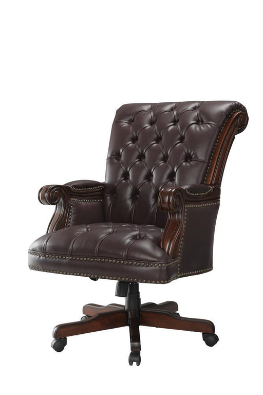 G800142 Transitional Dark Brown Office Chair - Premium Office Chair Lowest from Coaster Z2 Standard - Just $718! Shop now at Furniture Wholesale Plus  We are the best furniture store in Nashville, Hendersonville, Goodlettsville, Madison, Antioch, Mount Juliet, Lebanon, Gallatin, Springfield, Murfreesboro, Franklin, Brentwood