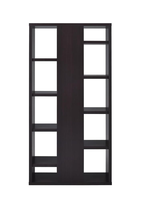 G800265 Casual Dark Cappuccino Bookcase - Premium Bookcase from Coaster Z2 Standard - Just $210! Shop now at Furniture Wholesale Plus  We are the best furniture store in Nashville, Hendersonville, Goodlettsville, Madison, Antioch, Mount Juliet, Lebanon, Gallatin, Springfield, Murfreesboro, Franklin, Brentwood