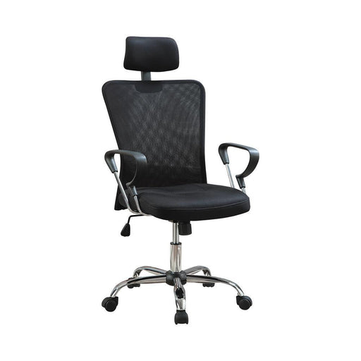 G800206 Casual Black Office Chair with Headrest - Premium Office Chair from Coaster Z2 Standard - Just $170! Shop now at Furniture Wholesale Plus  We are the best furniture store in Nashville, Hendersonville, Goodlettsville, Madison, Antioch, Mount Juliet, Lebanon, Gallatin, Springfield, Murfreesboro, Franklin, Brentwood