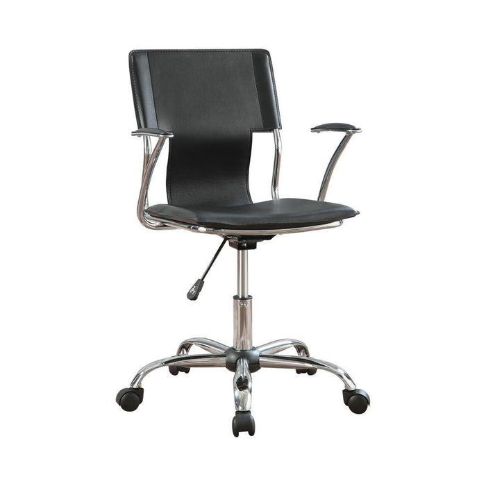 G800207 Contemporary Black Adjustable Office Chair - Premium Office Chair from Coaster Z2 Standard - Just $158! Shop now at Furniture Wholesale Plus  We are the best furniture store in Nashville, Hendersonville, Goodlettsville, Madison, Antioch, Mount Juliet, Lebanon, Gallatin, Springfield, Murfreesboro, Franklin, Brentwood