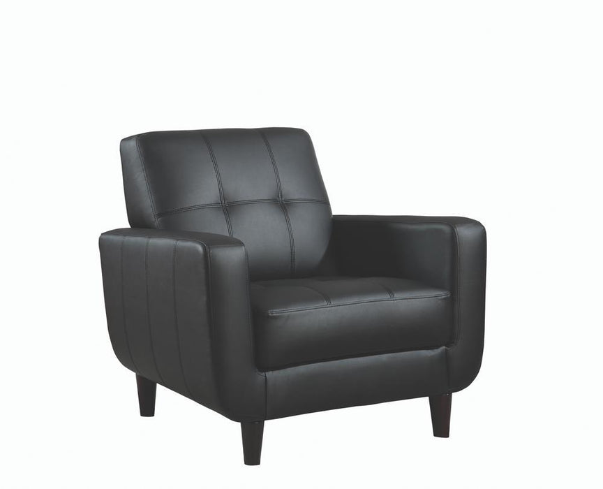 Aaron Padded Seat Accent Chair Black - Premium Accent Chair from Coaster Z2 Standard - Just $398! Shop now at Furniture Wholesale Plus  We are the best furniture store in Nashville, Hendersonville, Goodlettsville, Madison, Antioch, Mount Juliet, Lebanon, Gallatin, Springfield, Murfreesboro, Franklin, Brentwood