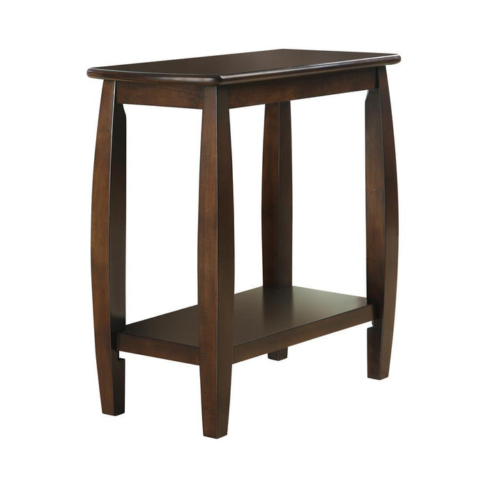 Raphael 1-shelf Chairside Table Cappuccino - Premium End Table from Coaster Z2 Standard - Just $106! Shop now at Furniture Wholesale Plus  We are the best furniture store in Nashville, Hendersonville, Goodlettsville, Madison, Antioch, Mount Juliet, Lebanon, Gallatin, Springfield, Murfreesboro, Franklin, Brentwood