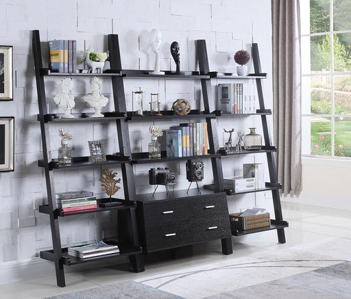 G800319 Contemporary Cappuccino Leaning Bookcase - Premium Bookcase from Coaster Z2 Standard - Just $290! Shop now at Furniture Wholesale Plus  We are the best furniture store in Nashville, Hendersonville, Goodlettsville, Madison, Antioch, Mount Juliet, Lebanon, Gallatin, Springfield, Murfreesboro, Franklin, Brentwood