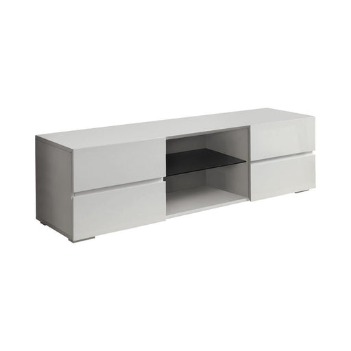 G700825 Contemporary Glossy White TV Console - Premium Tv Console from Coaster Z2 Standard - Just $318! Shop now at Furniture Wholesale Plus  We are the best furniture store in Nashville, Hendersonville, Goodlettsville, Madison, Antioch, Mount Juliet, Lebanon, Gallatin, Springfield, Murfreesboro, Franklin, Brentwood