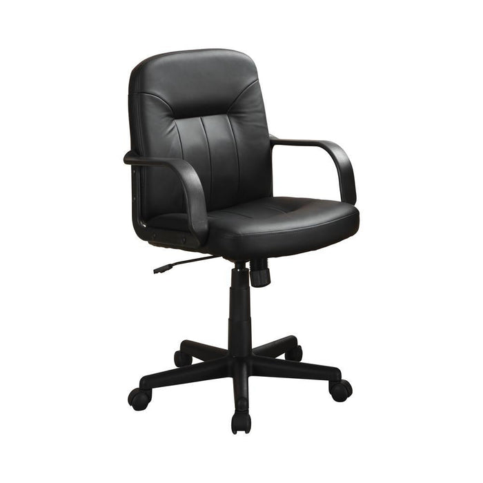 G800049 Contemporary Black Office Chair - Premium Office Chair from Coaster Z2 Standard - Just $130! Shop now at Furniture Wholesale Plus  We are the best furniture store in Nashville, Hendersonville, Goodlettsville, Madison, Antioch, Mount Juliet, Lebanon, Gallatin, Springfield, Murfreesboro, Franklin, Brentwood