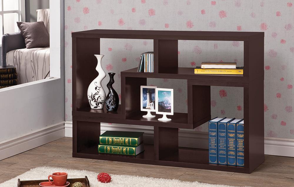 G800329 Contemporary Cappuccino Bookcase - Premium Bookcase from Coaster Z2 Standard - Just $198! Shop now at Furniture Wholesale Plus  We are the best furniture store in Nashville, Hendersonville, Goodlettsville, Madison, Antioch, Mount Juliet, Lebanon, Gallatin, Springfield, Murfreesboro, Franklin, Brentwood