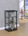 G950179 Contemporary Black and Glass Curio Cabinet - Premium Curio Cabinet from Coaster Z2 Standard - Just $130! Shop now at Furniture Wholesale Plus  We are the best furniture store in Nashville, Hendersonville, Goodlettsville, Madison, Antioch, Mount Juliet, Lebanon, Gallatin, Springfield, Murfreesboro, Franklin, Brentwood