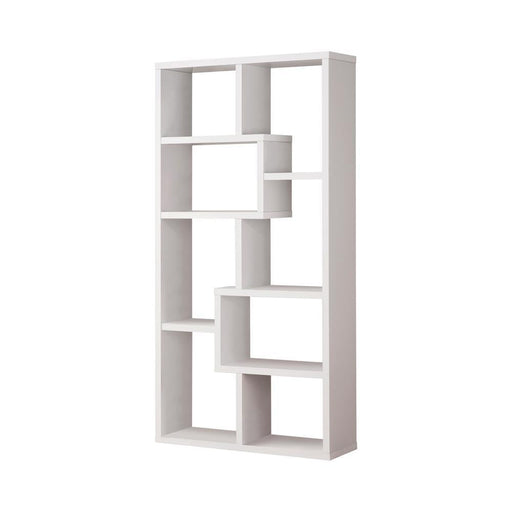 G800136 Casual White Bookcase - Premium Bookcase from Coaster Z2 Standard - Just $210! Shop now at Furniture Wholesale Plus  We are the best furniture store in Nashville, Hendersonville, Goodlettsville, Madison, Antioch, Mount Juliet, Lebanon, Gallatin, Springfield, Murfreesboro, Franklin, Brentwood