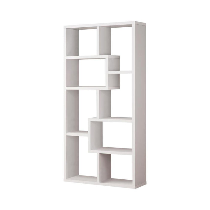 G800136 Casual White Bookcase - Premium Bookcase from Coaster Z2 Standard - Just $210! Shop now at Furniture Wholesale Plus  We are the best furniture store in Nashville, Hendersonville, Goodlettsville, Madison, Antioch, Mount Juliet, Lebanon, Gallatin, Springfield, Murfreesboro, Franklin, Brentwood