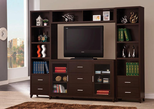 G700881 Contemporary Cappuccino TV Console - Premium TV Stand from Coaster Z2 Standard - Just $318! Shop now at Furniture Wholesale Plus  We are the best furniture store in Nashville, Hendersonville, Goodlettsville, Madison, Antioch, Mount Juliet, Lebanon, Gallatin, Springfield, Murfreesboro, Franklin, Brentwood