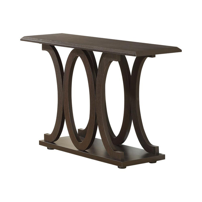 G703148 Casual Cappuccino Sofa Table - Premium Sofa Table from Coaster Z2 Standard - Just $238! Shop now at Furniture Wholesale Plus  We are the best furniture store in Nashville, Hendersonville, Goodlettsville, Madison, Antioch, Mount Juliet, Lebanon, Gallatin, Springfield, Murfreesboro, Franklin, Brentwood