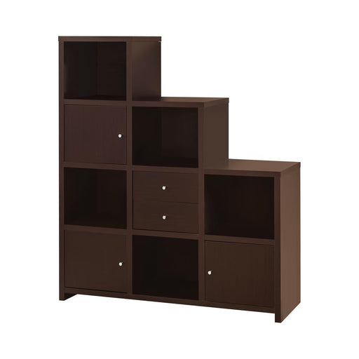 G801170 Contemporary Cappuccino Bookcase - Premium Bookcase from Coaster Z2 Standard - Just $338! Shop now at Furniture Wholesale Plus  We are the best furniture store in Nashville, Hendersonville, Goodlettsville, Madison, Antioch, Mount Juliet, Lebanon, Gallatin, Springfield, Murfreesboro, Franklin, Brentwood