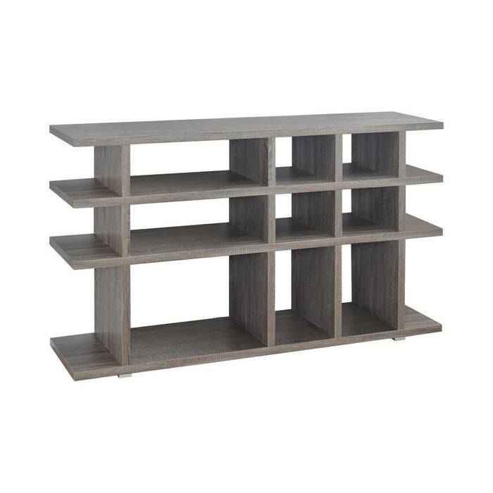 G800359 Contemporary Weathered Grey Bookcase - Premium Bookcase from Coaster Z2 Standard - Just $258! Shop now at Furniture Wholesale Plus  We are the best furniture store in Nashville, Hendersonville, Goodlettsville, Madison, Antioch, Mount Juliet, Lebanon, Gallatin, Springfield, Murfreesboro, Franklin, Brentwood