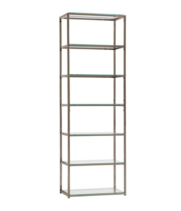 G801017 Contemporary Black Nickel Six Tier Bookcase - Premium Bookcase from Coaster Z2 Standard - Just $310! Shop now at Furniture Wholesale Plus  We are the best furniture store in Nashville, Hendersonville, Goodlettsville, Madison, Antioch, Mount Juliet, Lebanon, Gallatin, Springfield, Murfreesboro, Franklin, Brentwood