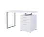 G800325 Contemporary White Writing Desk - Premium Desk from Coaster Z2 Standard - Just $238! Shop now at Furniture Wholesale Plus  We are the best furniture store in Nashville, Hendersonville, Goodlettsville, Madison, Antioch, Mount Juliet, Lebanon, Gallatin, Springfield, Murfreesboro, Franklin, Brentwood