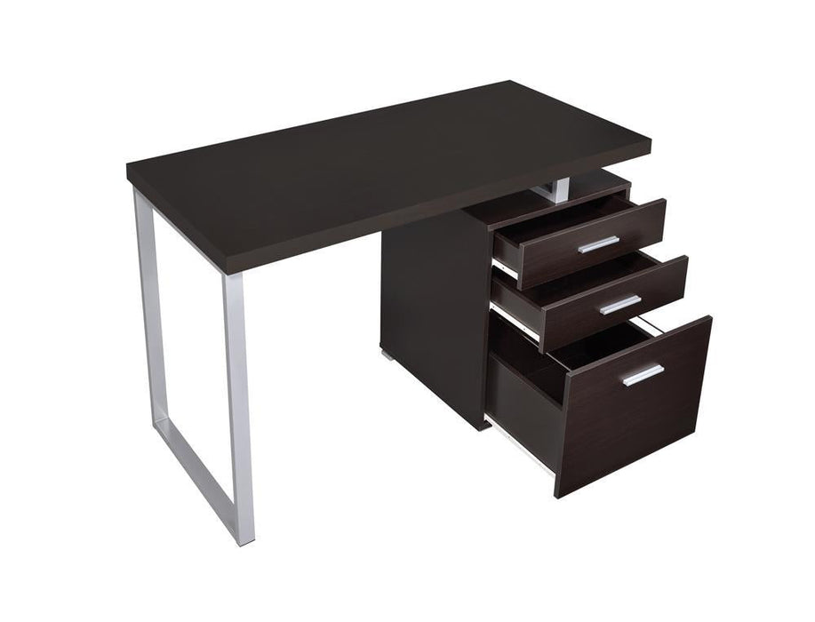 G800519 Contemporary Cappuccino Writing Desk - Premium Desk from Coaster Z2 Standard - Just $238! Shop now at Furniture Wholesale Plus  We are the best furniture store in Nashville, Hendersonville, Goodlettsville, Madison, Antioch, Mount Juliet, Lebanon, Gallatin, Springfield, Murfreesboro, Franklin, Brentwood