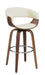 Zion Upholstered Swivel Bar Stool Walnut and Ecru - Premium Barstool from Coaster Z2 Standard - Just $202! Shop now at Furniture Wholesale Plus  We are the best furniture store in Nashville, Hendersonville, Goodlettsville, Madison, Antioch, Mount Juliet, Lebanon, Gallatin, Springfield, Murfreesboro, Franklin, Brentwood