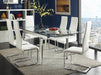 G102310 Contemporary White and Chrome Dining Chair - Premium Dining Chair from Coaster Z2 Standard - Just $118! Shop now at Furniture Wholesale Plus  We are the best furniture store in Nashville, Hendersonville, Goodlettsville, Madison, Antioch, Mount Juliet, Lebanon, Gallatin, Springfield, Murfreesboro, Franklin, Brentwood