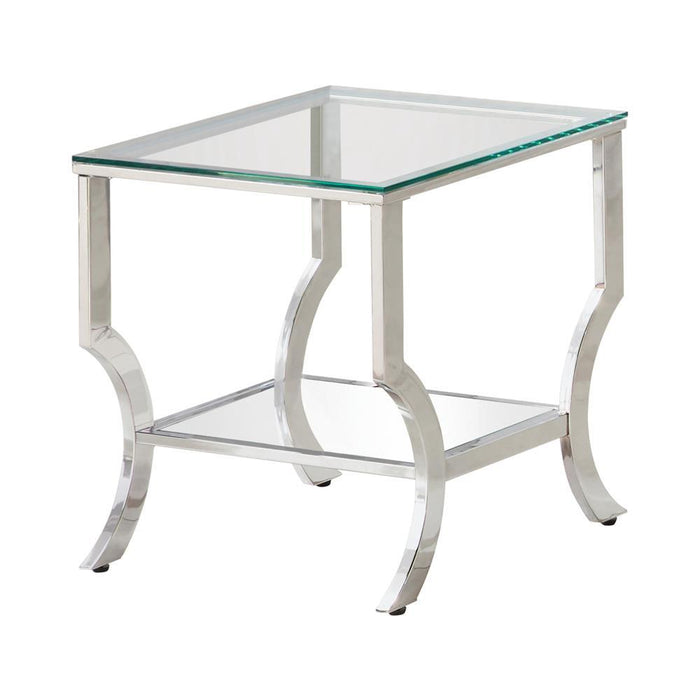 G720338 Contemporary Chrome Side Table - Premium End Tale from Coaster Z2 Standard - Just $158! Shop now at Furniture Wholesale Plus  We are the best furniture store in Nashville, Hendersonville, Goodlettsville, Madison, Antioch, Mount Juliet, Lebanon, Gallatin, Springfield, Murfreesboro, Franklin, Brentwood