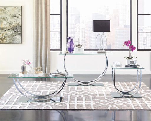G704988 Contemporary Chrome End Table - Premium End Table from Coaster Z2 Standard - Just $178! Shop now at Furniture Wholesale Plus  We are the best furniture store in Nashville, Hendersonville, Goodlettsville, Madison, Antioch, Mount Juliet, Lebanon, Gallatin, Springfield, Murfreesboro, Franklin, Brentwood