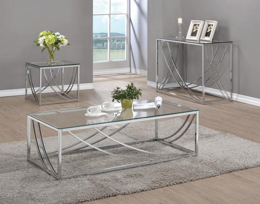 G720498 Contemporary Chrome Side Table - Premium End Table from Coaster Z2 Standard - Just $138! Shop now at Furniture Wholesale Plus  We are the best furniture store in Nashville, Hendersonville, Goodlettsville, Madison, Antioch, Mount Juliet, Lebanon, Gallatin, Springfield, Murfreesboro, Franklin, Brentwood
