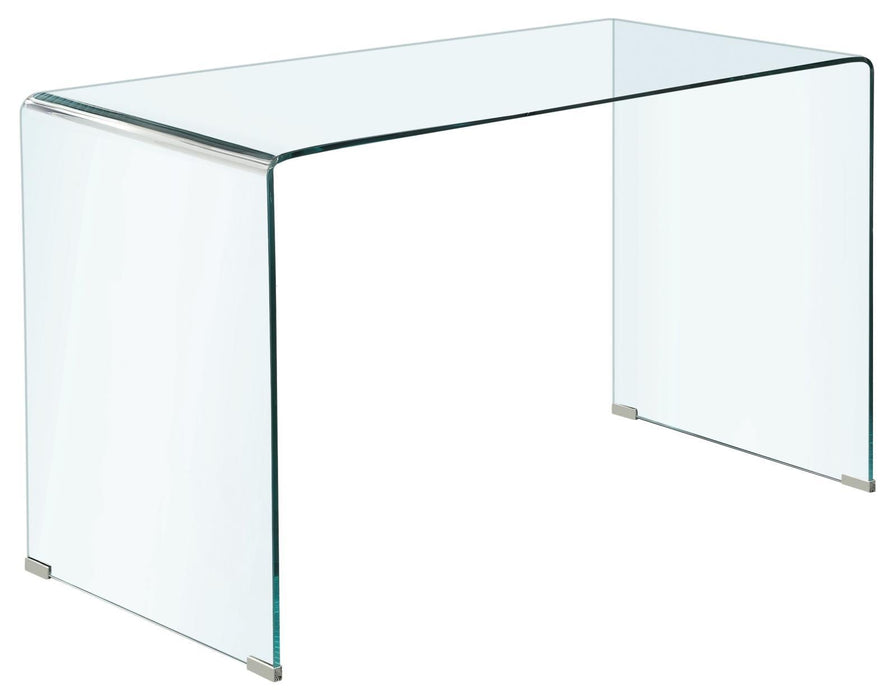 G801581 Contemporary Clear Glass Writing Desk - Premium Desk from Coaster Z2 Standard - Just $458! Shop now at Furniture Wholesale Plus  We are the best furniture store in Nashville, Hendersonville, Goodlettsville, Madison, Antioch, Mount Juliet, Lebanon, Gallatin, Springfield, Murfreesboro, Franklin, Brentwood