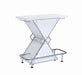 G130078 Contemporary White Stacked Triangle Bar Unit - Premium Bar Unit from Coaster Z2 Standard - Just $438! Shop now at Furniture Wholesale Plus  We are the best furniture store in Nashville, Hendersonville, Goodlettsville, Madison, Antioch, Mount Juliet, Lebanon, Gallatin, Springfield, Murfreesboro, Franklin, Brentwood