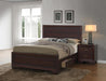 G204393 Fenbrook Transitional Dark Cocoa California King Bed - Premium California King Size Bed from Coaster Z2 Standard - Just $778! Shop now at Furniture Wholesale Plus  We are the best furniture store in Nashville, Hendersonville, Goodlettsville, Madison, Antioch, Mount Juliet, Lebanon, Gallatin, Springfield, Murfreesboro, Franklin, Brentwood