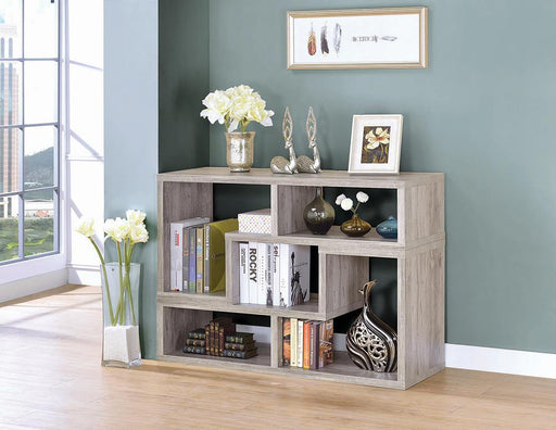 G802330 Contemporary Grey Driftwood Convertible TV Stand and Bookcase - Premium Bookcase / Tv Console from Coaster Z2 Standard - Just $198! Shop now at Furniture Wholesale Plus  We are the best furniture store in Nashville, Hendersonville, Goodlettsville, Madison, Antioch, Mount Juliet, Lebanon, Gallatin, Springfield, Murfreesboro, Franklin, Brentwood