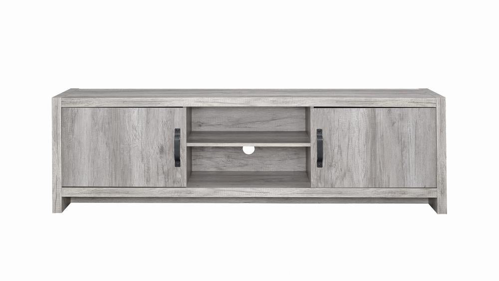 Modern Grey Driftwood TV Console - Premium TV Stand from Coaster Z2 Standard - Just $210! Shop now at Furniture Wholesale Plus  We are the best furniture store in Nashville, Hendersonville, Goodlettsville, Madison, Antioch, Mount Juliet, Lebanon, Gallatin, Springfield, Murfreesboro, Franklin, Brentwood