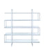 G801304 Contemporary Silver Metal and Glass Bookcase - Premium Bookcase from Coaster Z2 Standard - Just $498! Shop now at Furniture Wholesale Plus  We are the best furniture store in Nashville, Hendersonville, Goodlettsville, Madison, Antioch, Mount Juliet, Lebanon, Gallatin, Springfield, Murfreesboro, Franklin, Brentwood