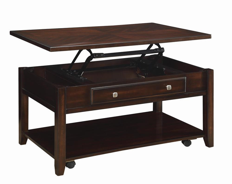 Baylor Lift Top Coffee Table with Hidden Storage Walnut - Premium Coffee Table from Coaster Z2 Standard - Just $258! Shop now at Furniture Wholesale Plus  We are the best furniture store in Nashville, Hendersonville, Goodlettsville, Madison, Antioch, Mount Juliet, Lebanon, Gallatin, Springfield, Murfreesboro, Franklin, Brentwood