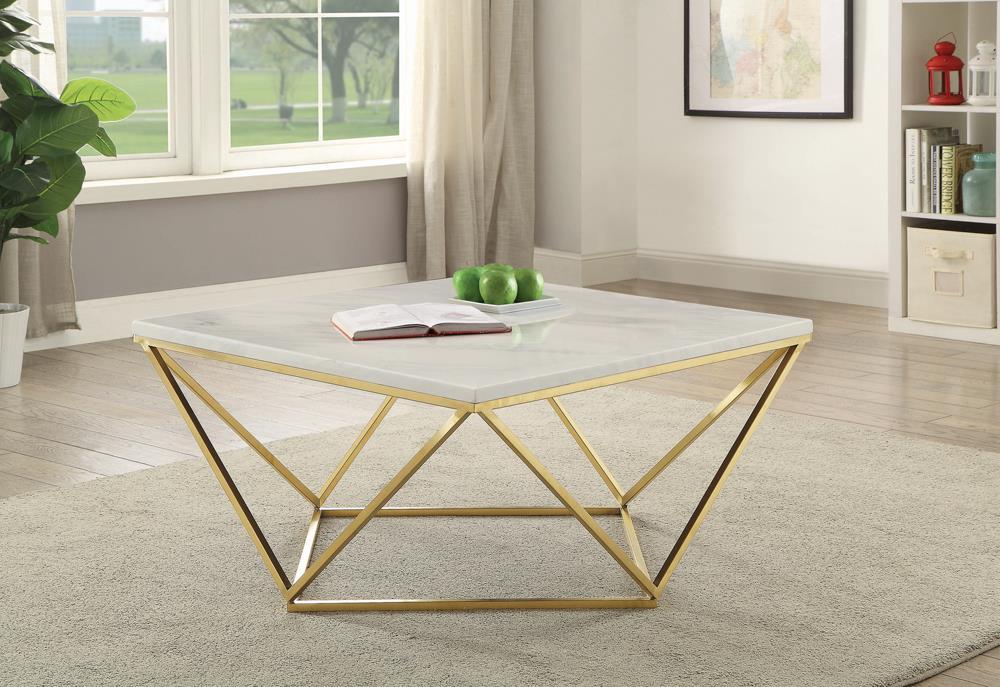 Elana Rectangle 2-shelf Coffee Table Glossy White - Premium Coffee Table from Coaster Z2 Standard - Just $290! Shop now at Furniture Wholesale Plus  We are the best furniture store in Nashville, Hendersonville, Goodlettsville, Madison, Antioch, Mount Juliet, Lebanon, Gallatin, Springfield, Murfreesboro, Franklin, Brentwood