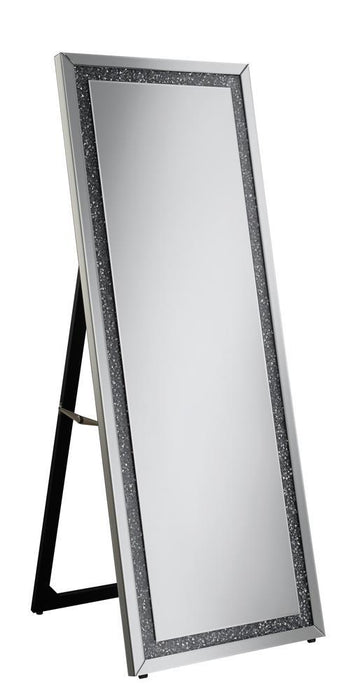 Silver Standing Cheval Mirror - Premium Cheval Mirror from Coaster Z2 Standard - Just $230! Shop now at Furniture Wholesale Plus  We are the best furniture store in Nashville, Hendersonville, Goodlettsville, Madison, Antioch, Mount Juliet, Lebanon, Gallatin, Springfield, Murfreesboro, Franklin, Brentwood