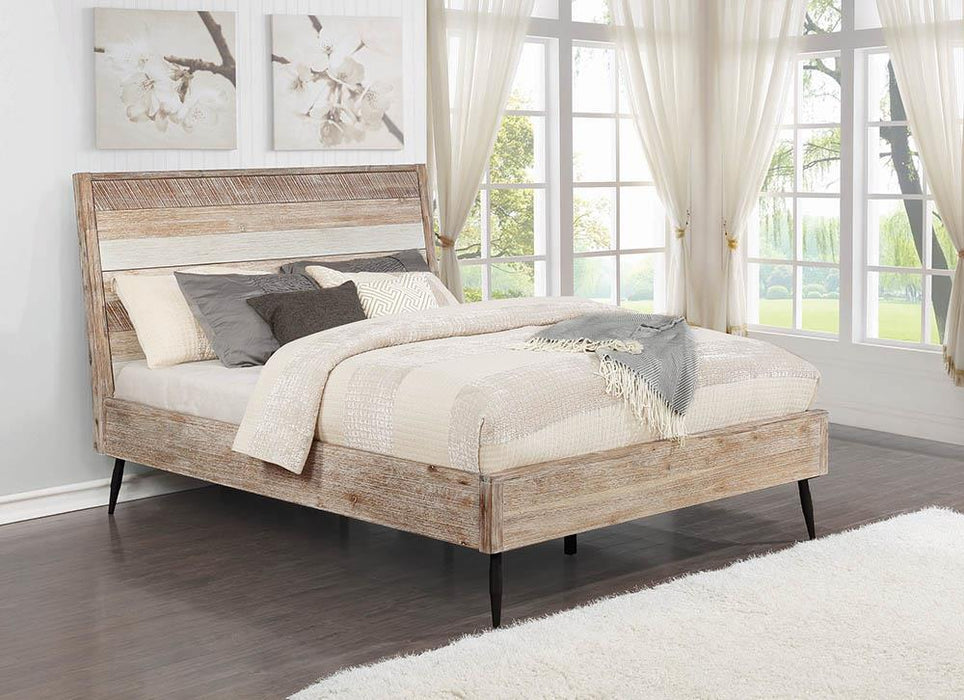 Marlow Queen Platform Bed Rough Sawn Multi - Premium Bed from Coaster Z2 Standard - Just $690! Shop now at Furniture Wholesale Plus  We are the best furniture store in Nashville, Hendersonville, Goodlettsville, Madison, Antioch, Mount Juliet, Lebanon, Gallatin, Springfield, Murfreesboro, Franklin, Brentwood