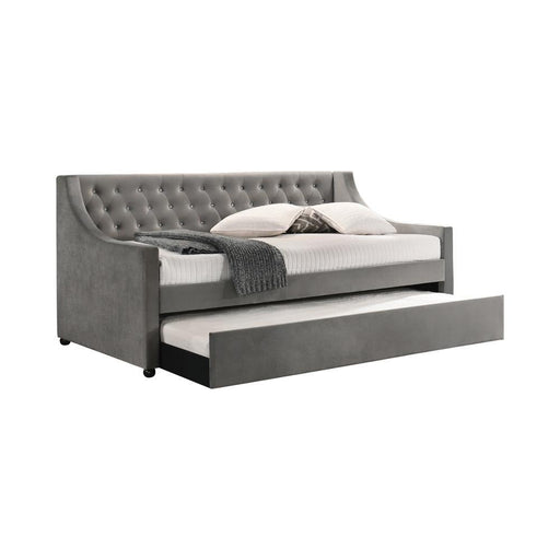 G305883 Twin Daybed W/ Trundle - Premium Uph Daybed With Trundle from Coaster Z2 Standard - Just $470! Shop now at Furniture Wholesale Plus  We are the best furniture store in Nashville, Hendersonville, Goodlettsville, Madison, Antioch, Mount Juliet, Lebanon, Gallatin, Springfield, Murfreesboro, Franklin, Brentwood