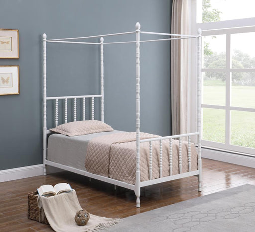 G406055 Twin Canopy Bed - Premium Twin Canopy Bed from Coaster Z2 Standard - Just $438! Shop now at Furniture Wholesale Plus  We are the best furniture store in Nashville, Hendersonville, Goodlettsville, Madison, Antioch, Mount Juliet, Lebanon, Gallatin, Springfield, Murfreesboro, Franklin, Brentwood