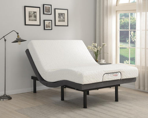 Clara Full Adjustable Bed Base Grey and Black - Premium Adjustable Base from Coaster Z2 Standard - Just $830! Shop now at Furniture Wholesale Plus  We are the best furniture store in Nashville, Hendersonville, Goodlettsville, Madison, Antioch, Mount Juliet, Lebanon, Gallatin, Springfield, Murfreesboro, Franklin, Brentwood