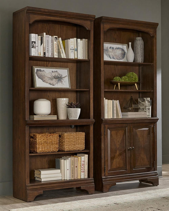 Hartshill Bookcase with Cabinet Burnished Oak - Premium Bookcase from Coaster Z2 Standard - Just $718! Shop now at Furniture Wholesale Plus  We are the best furniture store in Nashville, Hendersonville, Goodlettsville, Madison, Antioch, Mount Juliet, Lebanon, Gallatin, Springfield, Murfreesboro, Franklin, Brentwood