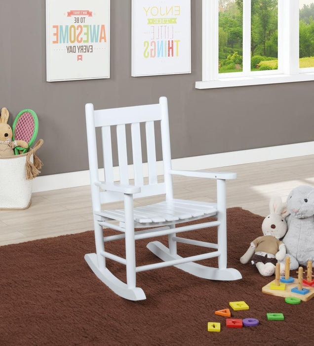 G609450 Youth Rocking Chair - Premium Rocking Chair from Coaster Z2 Standard - Just $86! Shop now at Furniture Wholesale Plus  We are the best furniture store in Nashville, Hendersonville, Goodlettsville, Madison, Antioch, Mount Juliet, Lebanon, Gallatin, Springfield, Murfreesboro, Franklin, Brentwood