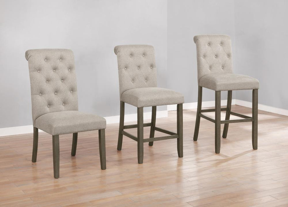 Balboa Tufted Back Bar Stools Beige and Rustic Brown (Set of 2) - Premium Barstool from Coaster Z2 Standard - Just $138! Shop now at Furniture Wholesale Plus  We are the best furniture store in Nashville, Hendersonville, Goodlettsville, Madison, Antioch, Mount Juliet, Lebanon, Gallatin, Springfield, Murfreesboro, Franklin, Brentwood